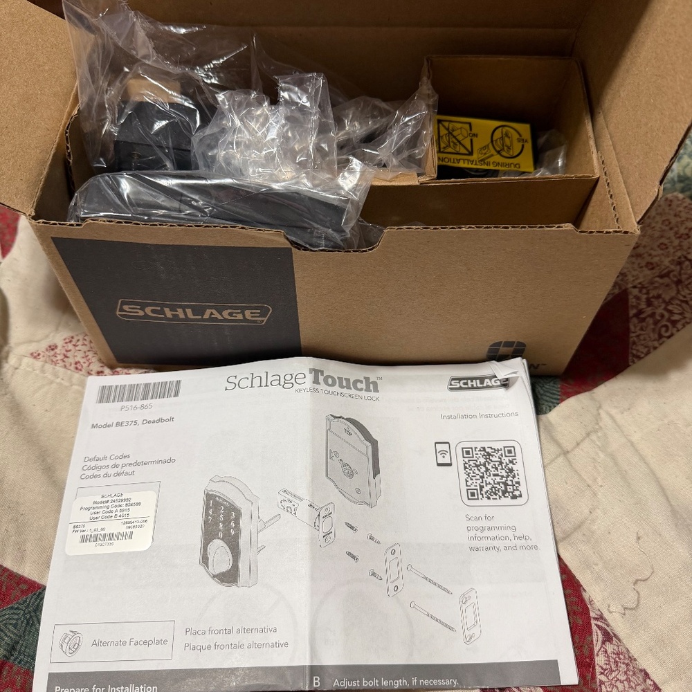 Keyless deadbolt lock - Picture 3 of 3